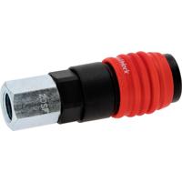 3-in-1 universele persluchtveiligheidskoppeling met 1/4 IG KS Tools 999.9105