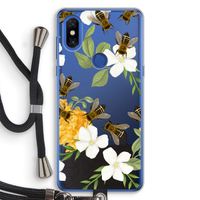 No flowers without bees: Xiaomi Mi Mix 3 Transparant Hoesje met koord