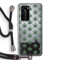 Weed: Huawei P40 Pro Transparant Hoesje met koord