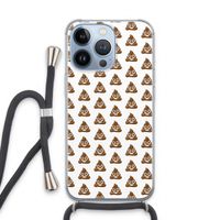 Poop emoji: iPhone 13 Pro Transparant Hoesje met koord