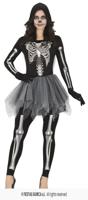 Ballerina Skelet Met Tutu Zwart Vrouw Ballerina Skelet Met Tutu Zwart Vrouw