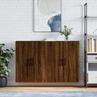 Hangkasten 2 st 69,5x34x90 cm bruin eikenkleur