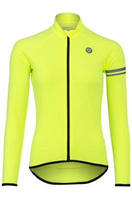 AGU Thermo Fietsshirt Lange Mouwen Essential Dames - Geel - XS