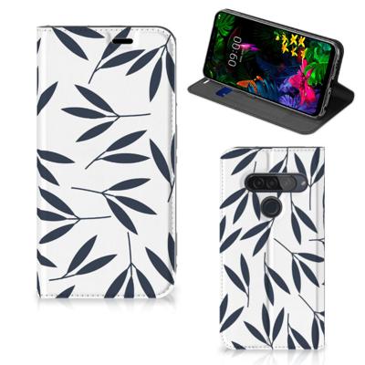 LG G8s Thinq Smart Cover Leaves Blue
