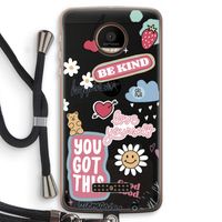 Positivity: Motorola Moto Z Force Transparant Hoesje met koord
