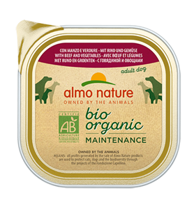 Almo Nature Dailymenu bio pate hond Rund en groenten 300gr