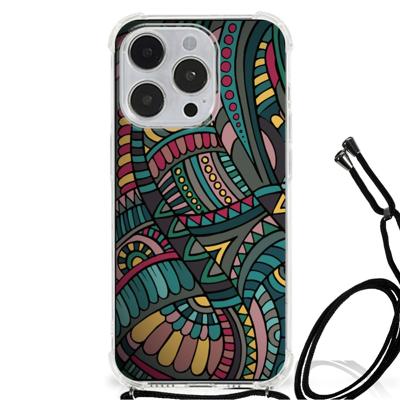 iPhone 14 Pro Doorzichtige Silicone Hoesje Aztec iPhone 14 Pro Doorzichtige Silicone Hoesje Aztec