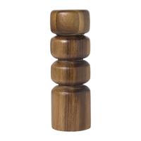 Peper- of zoutmolen - bruin - ø6x17.5 cm