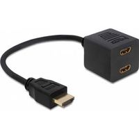 Delock 65226 High Speed HDMI met Ethernet-splitter 1 x male naar 2 x female