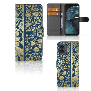 Motorola Moto G14 Hoesje Beige Flowers