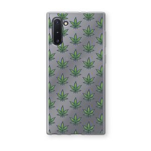 Weed: Samsung Galaxy Note 10 Transparant Hoesje