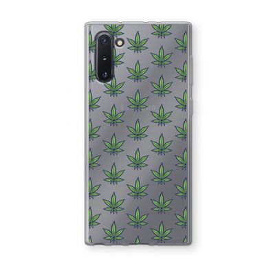 Weed: Samsung Galaxy Note 10 Transparant Hoesje