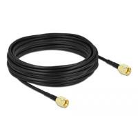 Delock WiFi-antenne Aansluitkabel [1x RPSMA-stekker - 1x RPSMA-stekker] 10 m Zwart