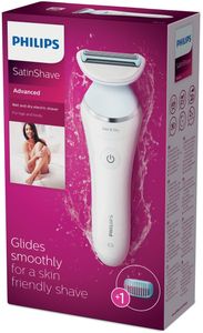 Philips SatinShave Advanced Elektrisch scheerapparaat met enkel scheerblad, Wet & Dry