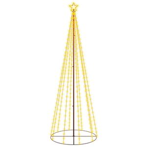 The Living Store LED-kerstboom 100x300 cm - 310 warmwitte LEDs - 8 lichteffecten