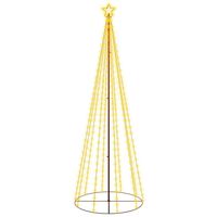 The Living Store LED-kerstboom 100x300 cm - 310 warmwitte LEDs - 8 lichteffecten