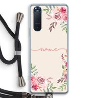 Rozen: Sony Xperia 5 II Transparant Hoesje met koord