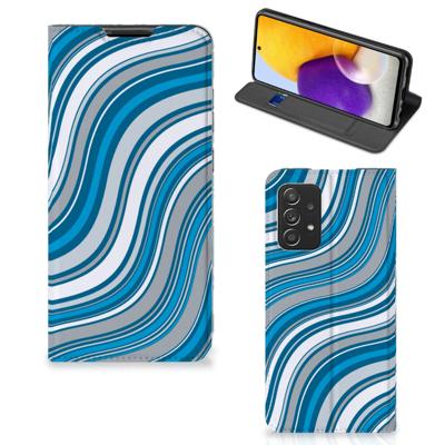 Samsung Galaxy A72 (5G/4G) | Hoesje met Magneet | Waves Blue