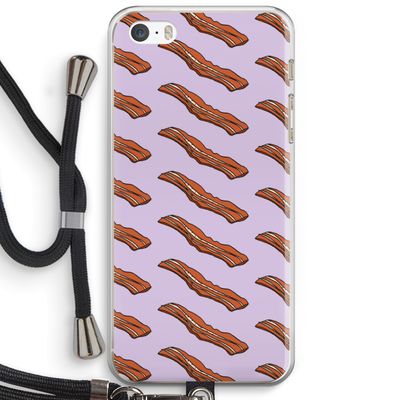 Bacon to my eggs #2: iPhone 5 / 5S / SE Transparant Hoesje met koord