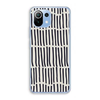 Moroccan stripes: Xiaomi Mi 11 Lite Transparant Hoesje