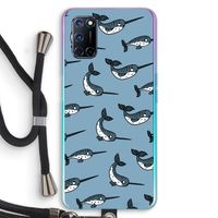 Narwhal: Oppo A72 Transparant Hoesje met koord