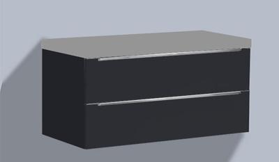 Onderkast Senza 120 Hoogglans Antraciet