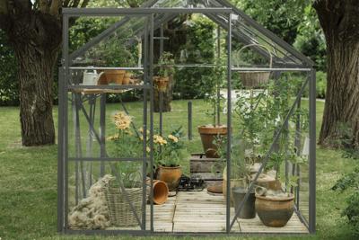 Tuinkas Kate IV - 192x375 cm - Groengrijs - Full Options- - Veiligheidsglas- Royal Well