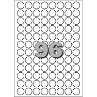 Etiket | papier | ∅15mm | wit