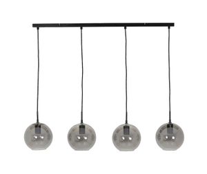 Light & Living Hanglamp Subar 4-Lamps - Zwart