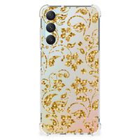 Samsung Galaxy A05s Case Gouden Bloemen - thumbnail