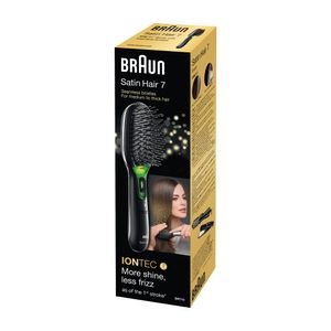 Braun BR710 Volwassene Paddle haarborstel Zwart, Groen 1 stuk(s)