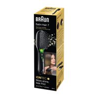 Braun BR710 Volwassene Paddle haarborstel Zwart, Groen 1 stuk(s) - thumbnail