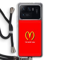 I'm lovin' you: Xiaomi Mi 11 Ultra Transparant Hoesje met koord