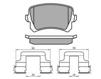 Remblokkenset, schijfrem MEYLE, Inbouwplaats: Achteras: , u.a. fÃ¼r VW, Seat, Audi - thumbnail