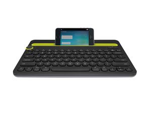 Logitech Bluetooth® Multi-Device Keyboard K480 toetsenbord Universeel QWERTY US International Zwart, Limoen