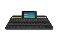 Logitech Bluetooth® Multi-Device Keyboard K480 toetsenbord Universeel QWERTY US International Zwart, Limoen - thumbnail