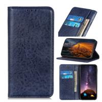 Magnetische Crazy Horse textuur horizontale Flip lederen case voor iPhone XI (2019) met houder & kaartsleuven & portemonnee (blauw)