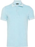 TOM FORD polo en tissu éponge - Bleu