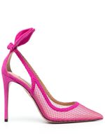 Aquazzura escarpins Bow Tie 105 mm - Rose - thumbnail