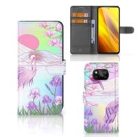 Xiaomi Poco X3 | Poco X3 Pro | Telefoonhoesje | Met pasjeshouder | Bird
