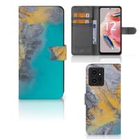 Xiaomi Redmi Note 12 4G | Bookcase | Marble Blue Gold