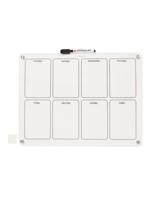 HEMA Whiteboard met marker en magneten 40x30cm week
