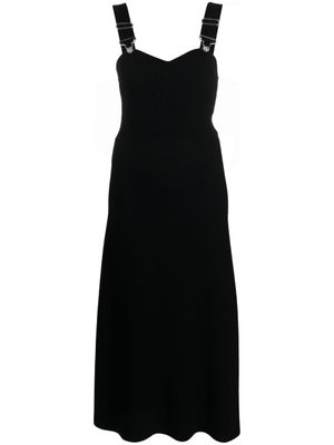 MOSCHINO JEANS robe mi-longue à coupe évasée - Noir
