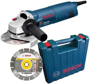 Bosch Blauw GWS 1400 Haakse slijper | 1.400w | + diamantschijf in koffer - 0601824900