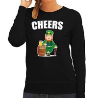 Cheers / St. Patricks day sweater / kostuum zwart dames