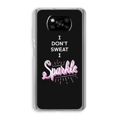 Sparkle quote: Xiaomi Poco X3 Pro Transparant Hoesje