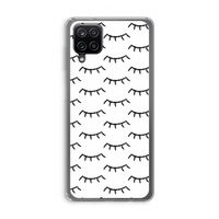 Wimpers: Samsung Galaxy A12 Transparant Hoesje Wimpers: Samsung Galaxy A12 Transparant Hoesje