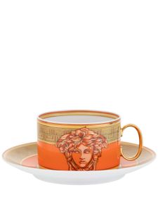 Versace tasse et soucoupe Coin Medusa - Orange