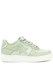 A BATHING APE® baskets en cuir à patch logo - Vert