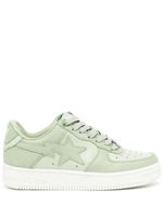 A BATHING APE® baskets en cuir à patch logo - Vert - thumbnail